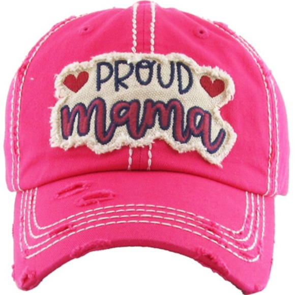 Accessories - 386-PROUD Mama- Vintage Ball Cap